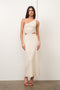ONE SHOULDER TEXTURED MAXI DRESS